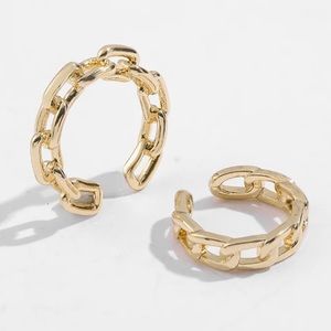 Michel Curb Chain Ear Cuff Set!